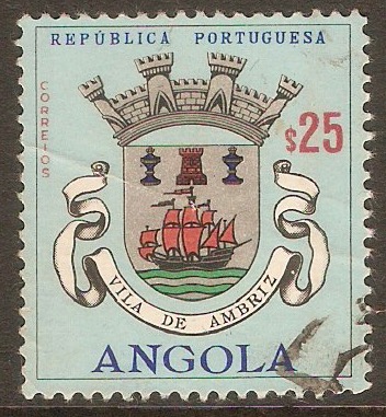 Angola 1963 25c Arms - 2nd series. SG591.